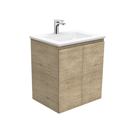 Fienza VAN60S Vanessa Fingerpull 600 Wall-Hung Vanity Scandi Oak - Vanity Units