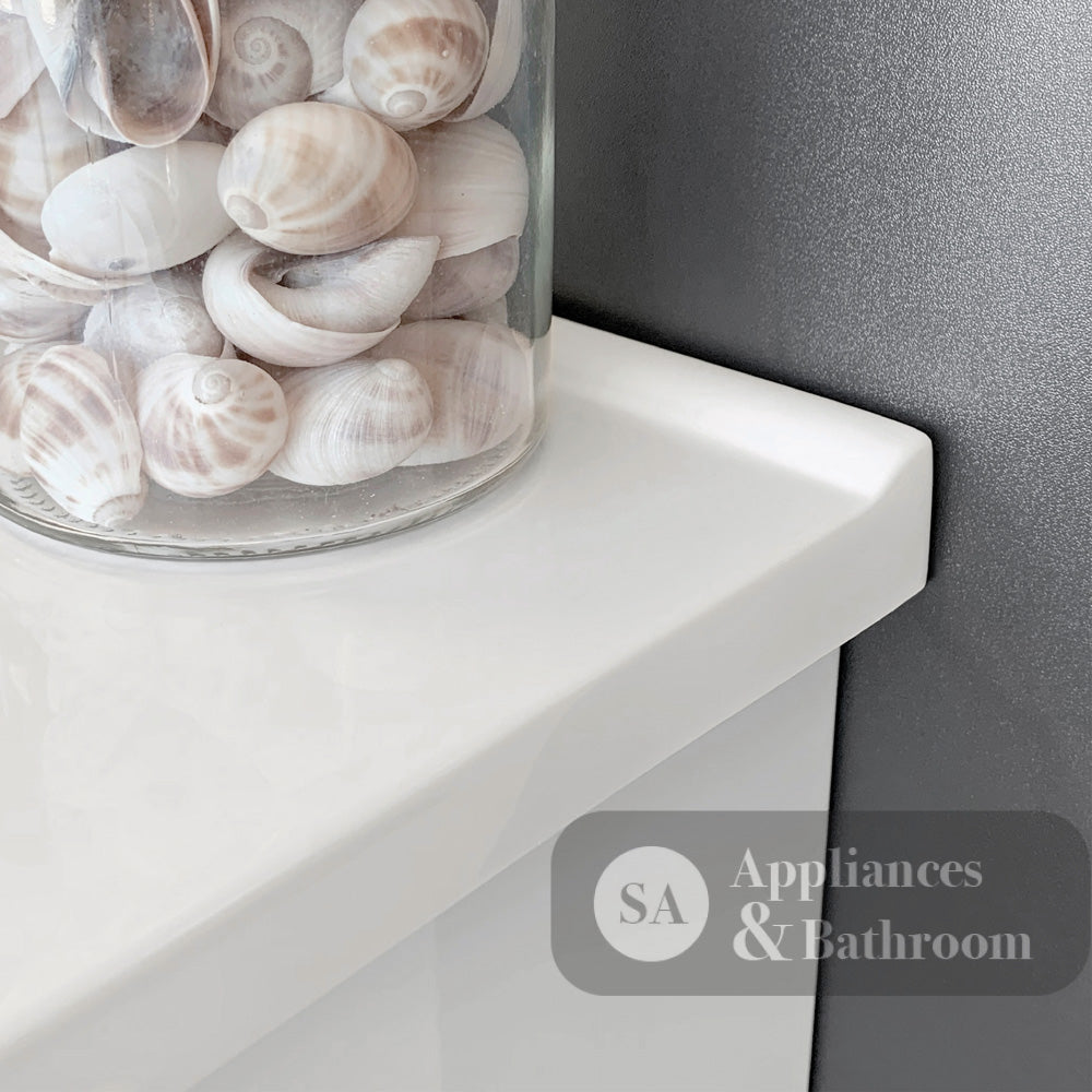 Fienza VAN75FR Vanessa Fingerpull Gloss White 750 Wall-Hung Vanity Right Drawers - Vanity Units