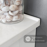 Fienza VAN75ZL Vanessa Fingerpull Satin White 750 Wall-Hung Vanity Left Drawers - Vanity Units