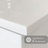 Fienza VAN90ZKR Vanessa Fingerpull Satin White 900 Vanity on Kickboard Right Drawers - Vanity Units