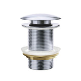 Fienza WAS59 Pop-Up 32mm Non-Overflow Basin Waste Chrome Ceramic Cap - Basin Pop up Waste