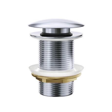 Fienza WAS59 Pop-Up 32mm Non-Overflow Basin Waste Chrome Ceramic Cap - Basin Pop up Waste