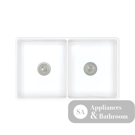 Fienza Winston 68702 Double Butler Sink White 838X483X254Mm - Special Order Kitchen Sinks