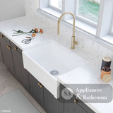 Fienza Winston 68703 Single Butler Sink Medium White 750X470X250Mm - Special Order Kitchen Sinks