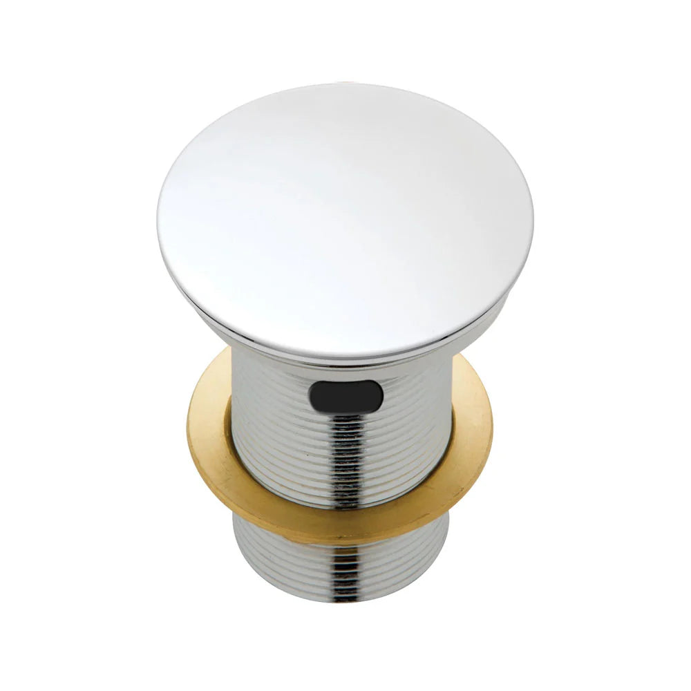 Fienza WAS58MW Metal Cap Pop-Up Waste with Overflow 32mm - Matte White