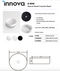 Innova B4040Mb Above Counter Round Ceramic Vessel Basin Matte Black - Special Order Basins