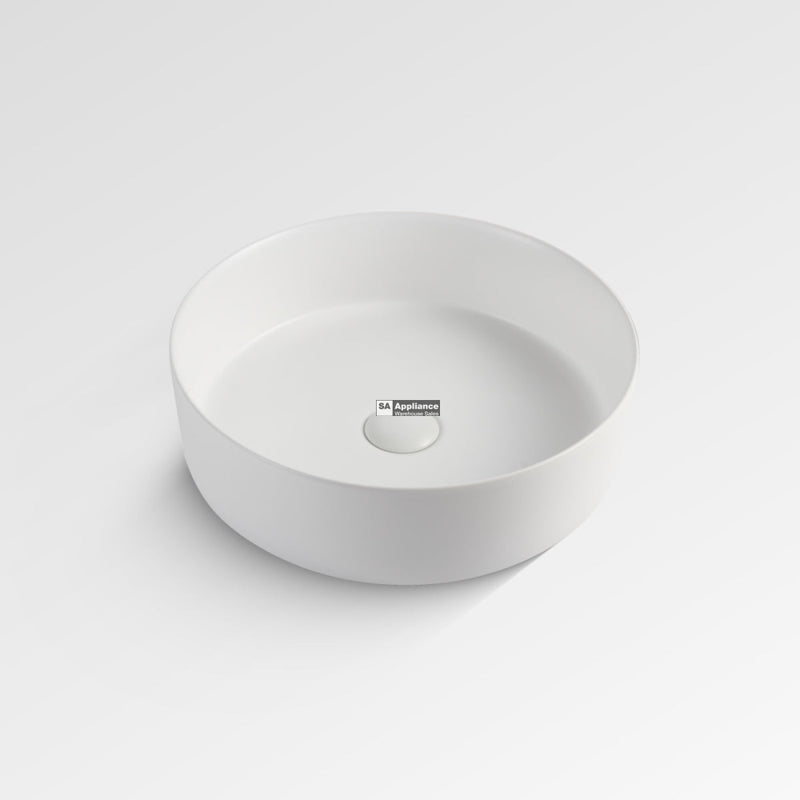 Innova B4040Mw Above Counter Round Ceramic Vessel Basin Matte White - Special Order Basins