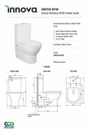 Innova Grovebtw Grove Back To Wall Toilet Suite - Special Order Toilets