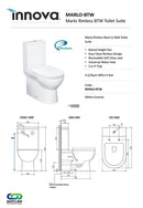 Innova Marlobtw Marlo Rimless Back To Wall Toilet Suite - Special Order Toilets