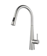 Seima 193165 Jorji Pull Out Spray Sink Mixer, Lead Free, Brushed Stainless Steel