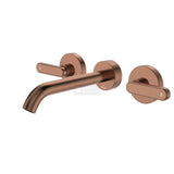 Kaya 344102CO-LF Wall Set Lever Taps 180mm Brushed Copper