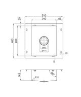 Seima Kubic 510 Care Topmount Sink, 1 Bowl (1 Taphole), 510x460mm, Stainless Steel, 192928