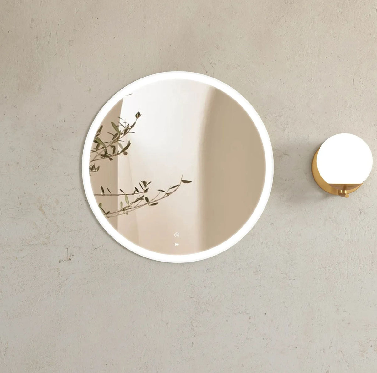 Otti LED-R800 LED Bondi 800mm Round Tuffi Mirror