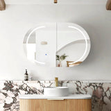 Otti LED-BOSV9060SW-VP LED Bondi 900x600mm Sable Walnut Shaving Cabinet