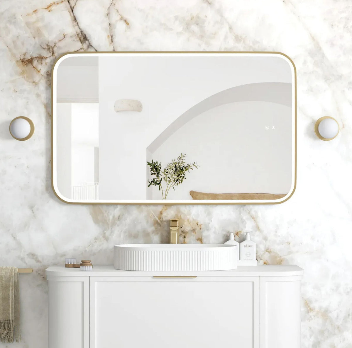 Otti LED-SQ1275 LED Newport 1200x750mm Tuffi Mirror