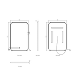 Otti LED-SQ1275 LED Newport 1200x750mm Tuffi Mirror