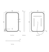 Otti LED-SQ9060 LED Newport 900x600mm Tuffi Mirror