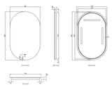 Otti LED-OV1275 LED Noosa 1200 × 750 mm Tuffi Mirror