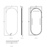 Otti LED-OV1875 LED Noosa 1800 × 750 mm Tuffi Mirror