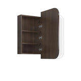 Otti LED-SSQ9075SW-VP LED Newport 900x750mm Sable Walnut Shaving Cabinet