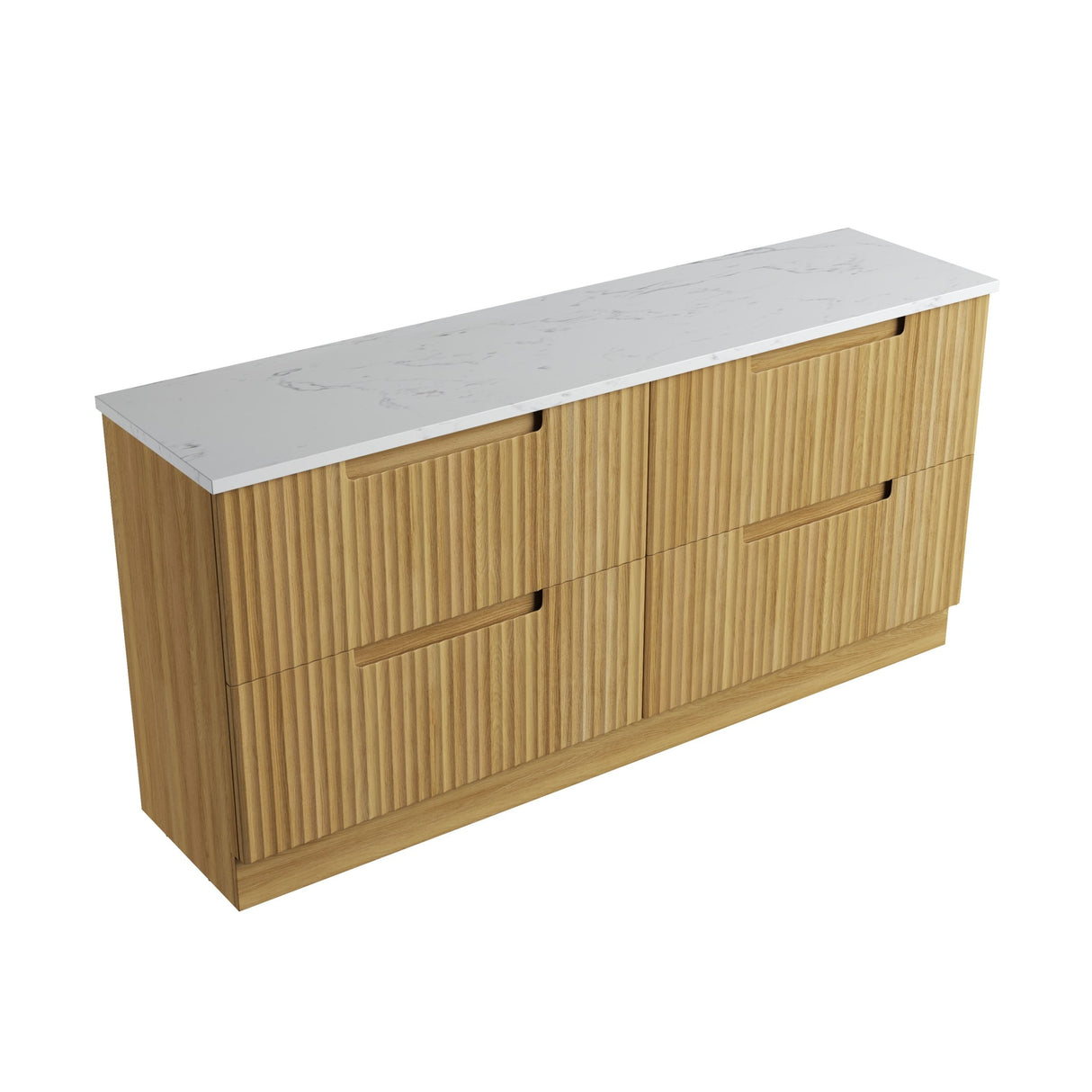 Aulic 1800mm Lovina Floorstanding Vanity with Solid Surface Top Cato Top CA56-1800D-ST26FT Vanity Units