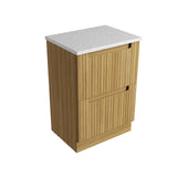 Aulic 600mm Lovina Floorstanding Vanity with Solid Surface Top Snow Top CA56-600-CT28 Vanity Units