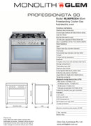 Glem ML96PROEI4 90cm Dual Fuel Freestanding Oven/Stove - Ex Display Discount