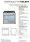 Glem ML96PROEI4 90cm Dual Fuel Freestanding Oven/Stove - Ex Display Discount