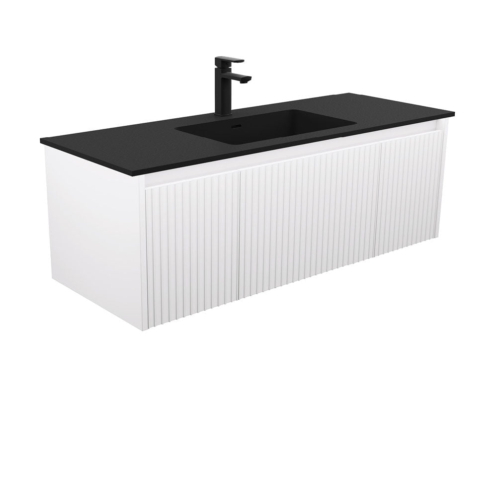 Montana MON120RW 1200 Alina Satin White Wall-Hung Vanity - Vanity Units