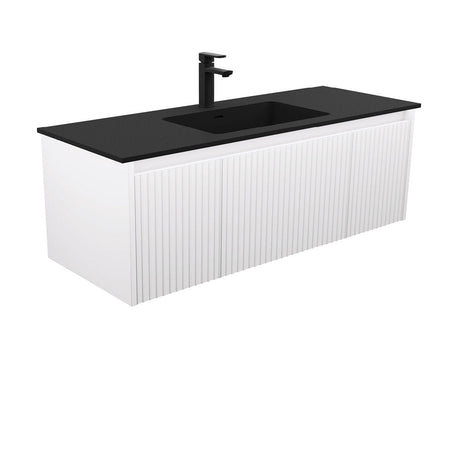 Montana MON120RW 1200 Alina Satin White Wall-Hung Vanity - Vanity Units