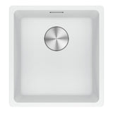 Franke Maris Granite Single Bowl, 370mm, Undermount, Polar White, MRG110-37B PW