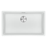 Franke Maris Granite Single Bowl Topmount Sink 720mm Polar White, MRG610-72B PW