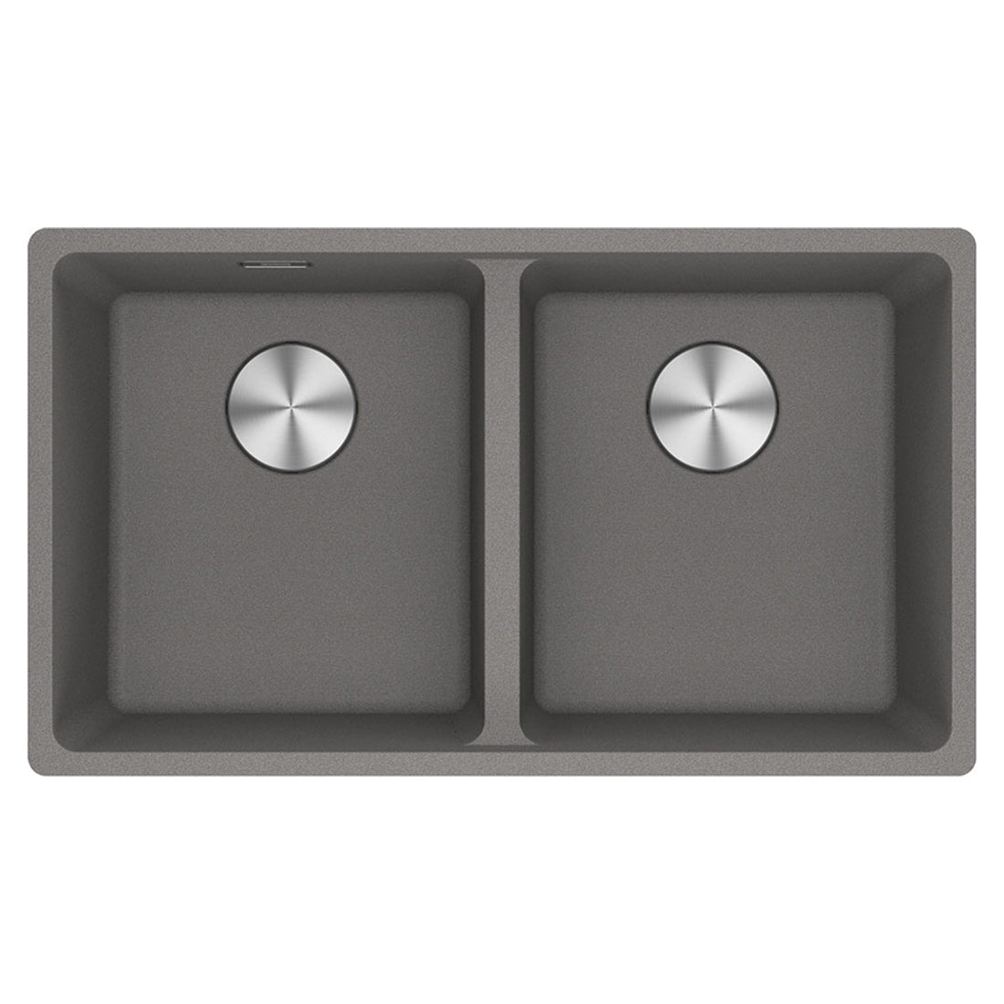 Franke Maris Granite Double Bowl 350-350mm Flushmount Stone Grey, MRG220-35SG-B
