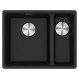 Franke Maris Granite One and a Half Bowl, 340-150mm, Flushmount, Right Hand, Onyx, MRG260-34/15 SBR-B ON