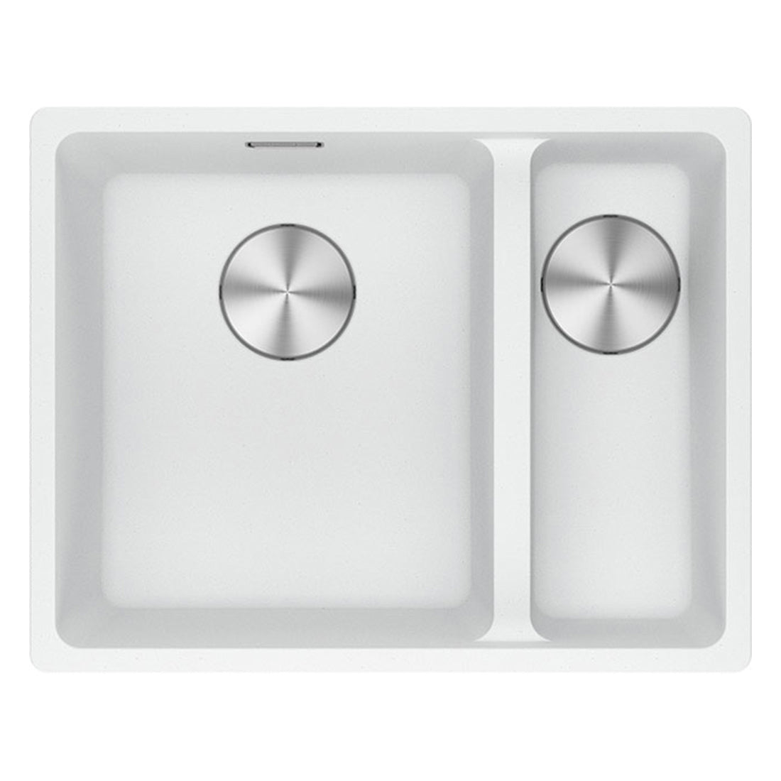 Franke Maris Granite One and a Half Bowl, 340-150mm, Flushmount, Right Hand, Polar White, MRG260SBRPW-B