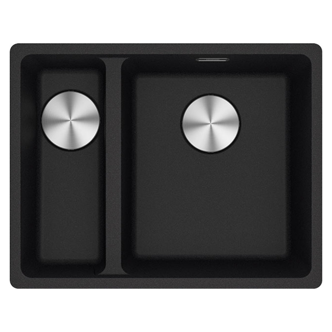 Franke Maris Granite One and a Half Bowl, 340-150mm, Flushmount, Left Hand, Onyx Sink, MRG260-34/15 SBL-B ON