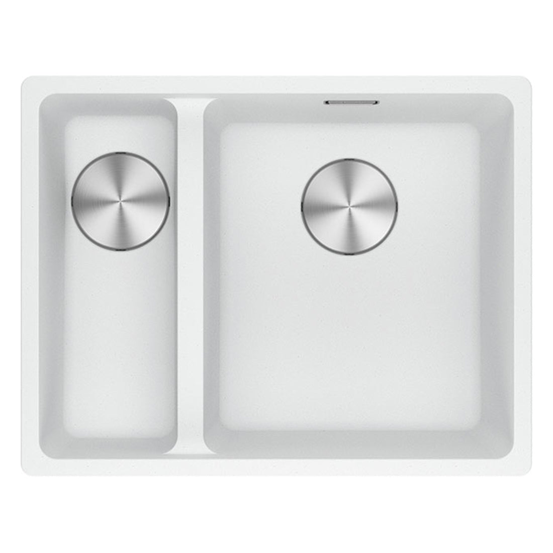 Franke Maris Granite One and a Half Bowl, 340-150mm, Flushmount, Left Hand, Polar White, MRG260SBLPW-B