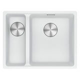 Franke Maris Granite One and a Half Bowl, 340-150mm, Flushmount, Left Hand, Polar White, MRG260SBLPW-B