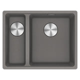Franke Maris Granite One and a Half Bowl, 340-150mm, Flushmount, Left Hand, Stone Grey, MRG260SBLSG-B