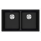 Franke Maris Granite Double Bowl, 350-350mm Topmount, Onyx, MRG 620/35-35B ON