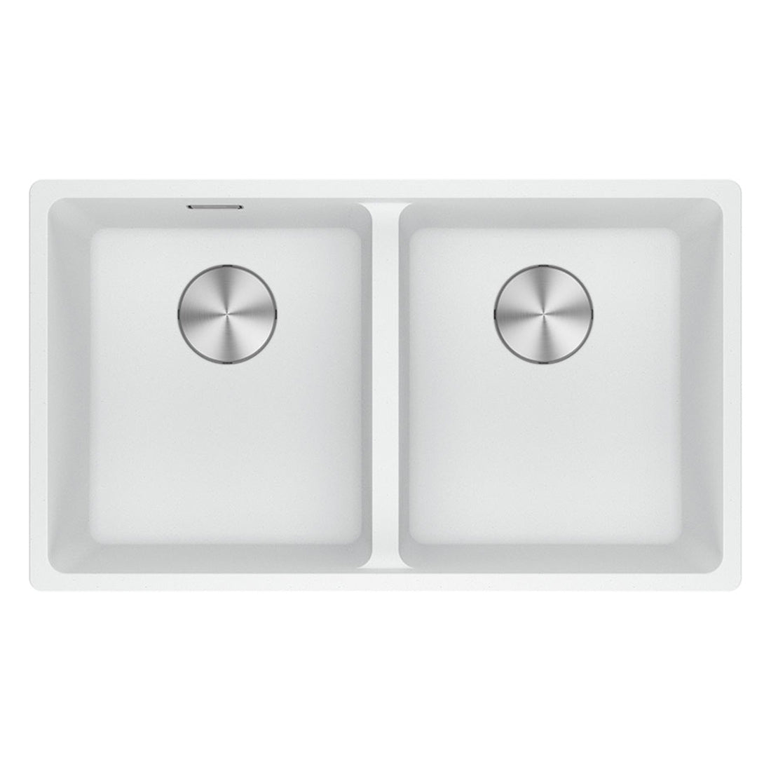 Franke Maris Granite Double Bowl Sink, 350-350mm, Topmount, Polar White, MRG 620/35-35B PW