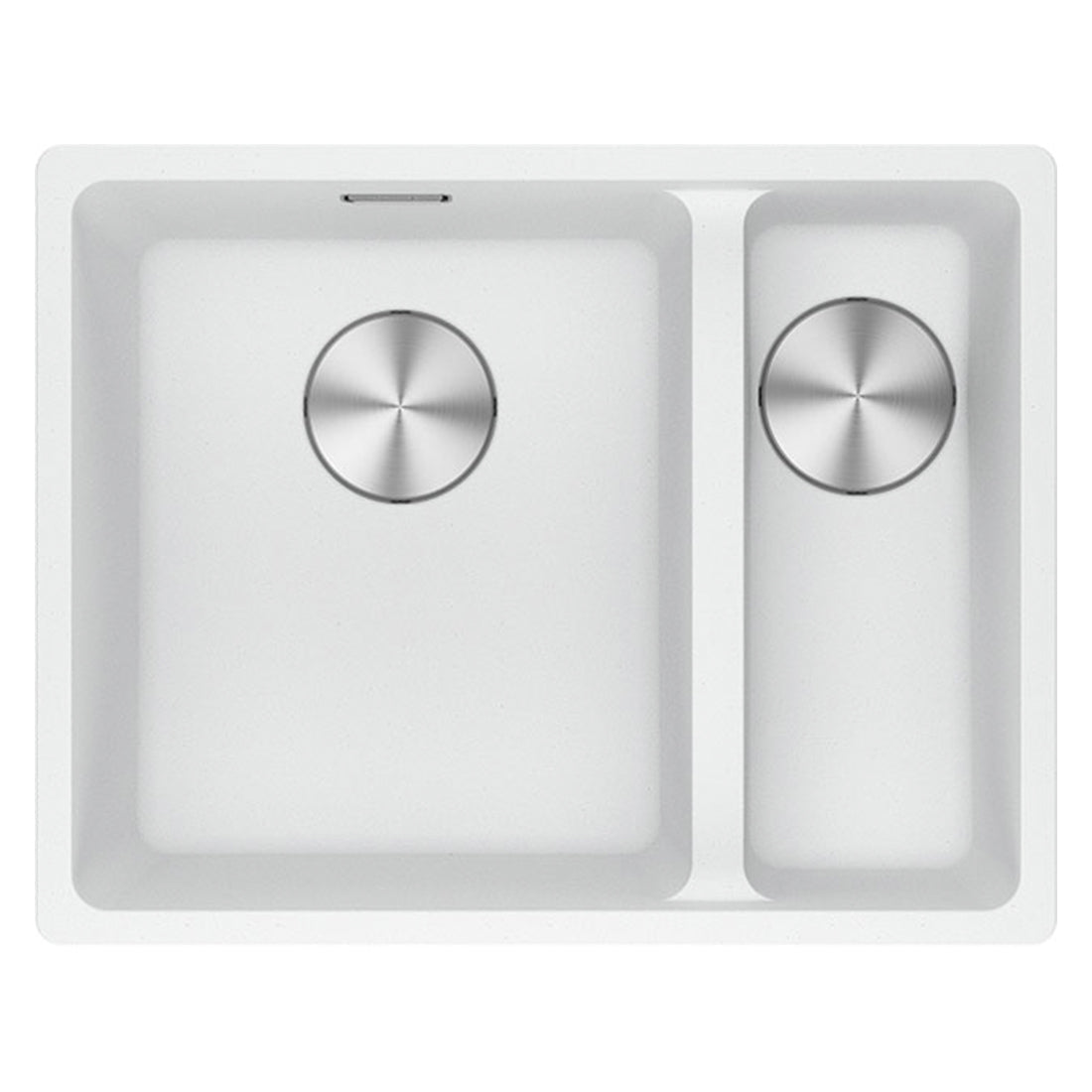 Franke Maris Granite One and a Half Bowl, 340-150mm, Topmount, Right Hand, Polar White, MRG 660/34-15B SBR PW