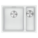 Franke Maris Granite One and a Half Bowl, 340-150mm, Topmount, Right Hand, Polar White, MRG 660/34-15B SBR PW