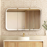 Otti LED-SSQ1275N-VP LED Newport 1200mm Natural Oak Shaving Cabinet