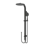 Nero Astra Rain Round Shower Set Double Hose Matte Black NR281305BMB - Twin Showers