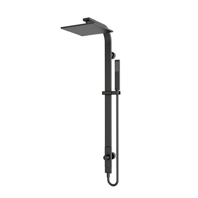 Nero Astra Rain Square Shower Set Single Hose Matte Black NR281305CMB - Twin Showers