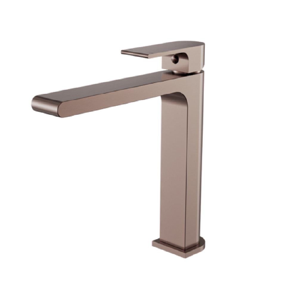 Nero Bianca Mid Tall Basin Mixer Brushed Bronze NR321501DBZ - Basin Mixers
