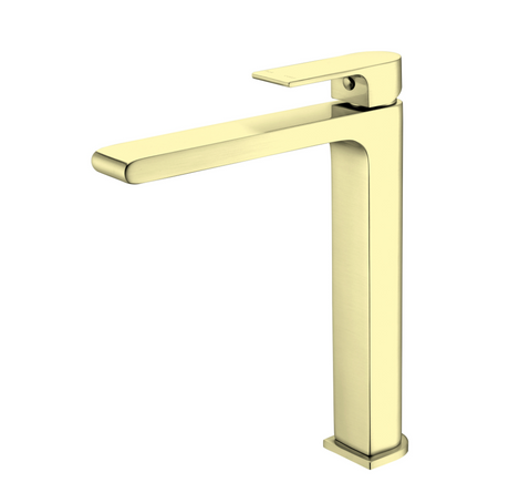 Nero Bianca Mid Tall Basin Mixer Brushed Gold NR321501DBG - Basin Mixers