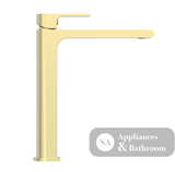 Nero Bianca Mid Tall Basin Mixer Brushed Gold NR321501DBG - Basin Mixers