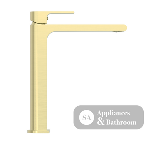Nero Bianca Mid Tall Basin Mixer Brushed Gold NR321501DBG - Basin Mixers
